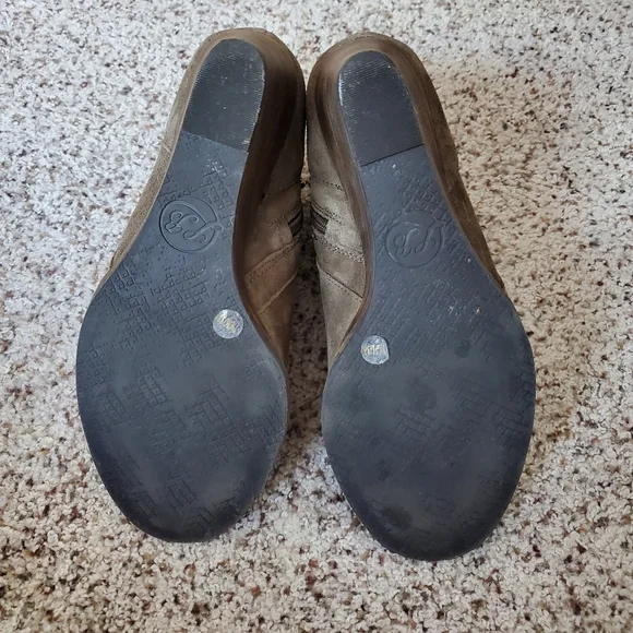 Lucky Brand Green Ankle Booties with Wedge Heel Size 7.5 - Picture 4 of 7